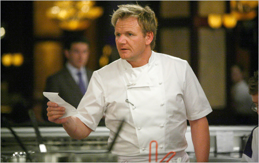Chef Gordon Ramsay in chef uniform.