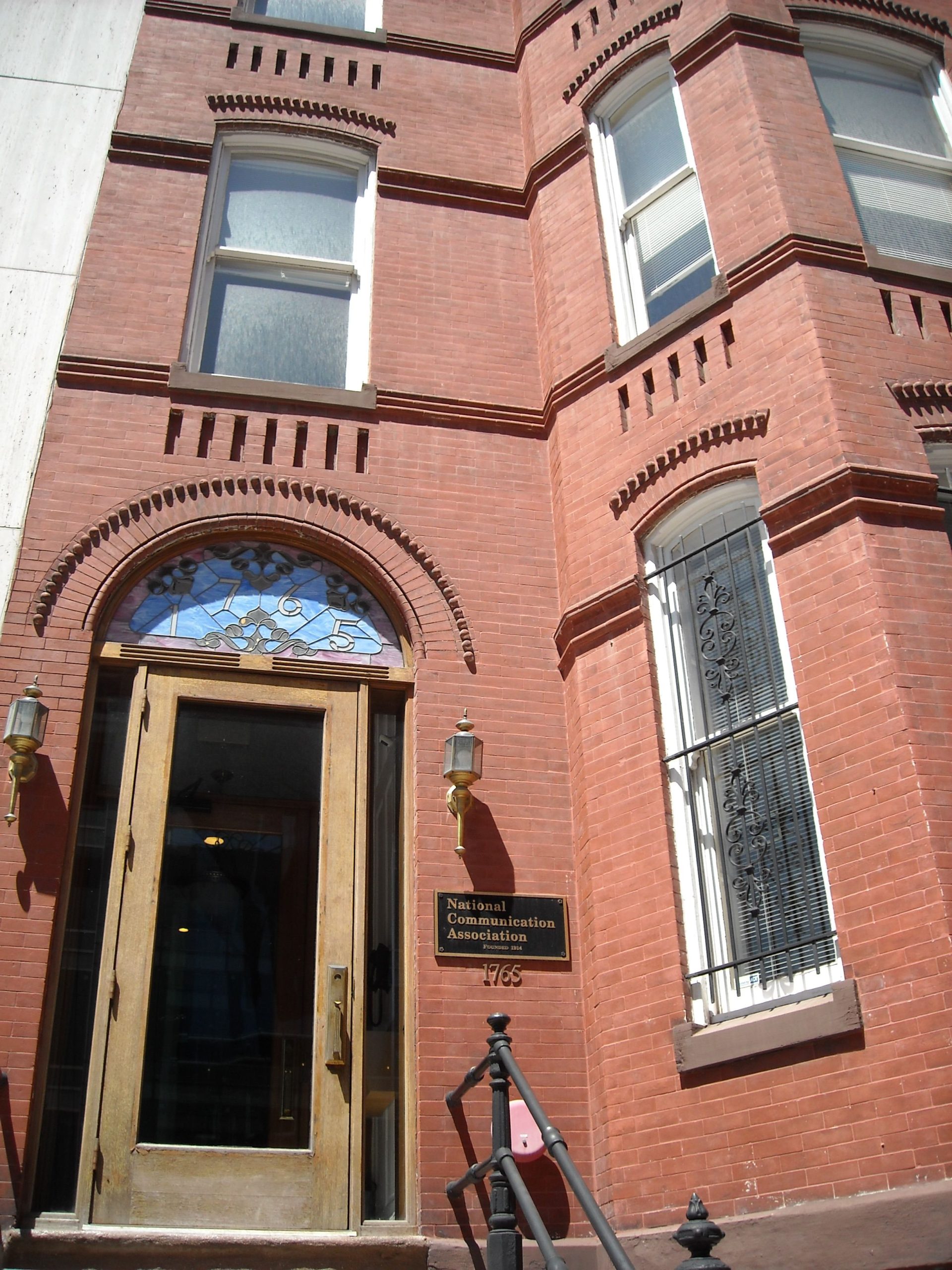 An old brick building where the National Communication Association office is located.
